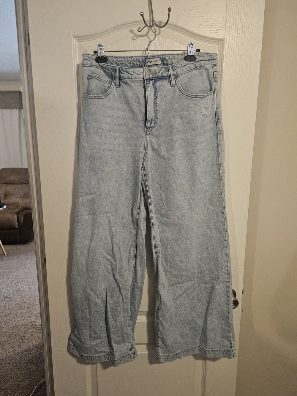 Ava & Viv Light Wash Wide Leg Jeans